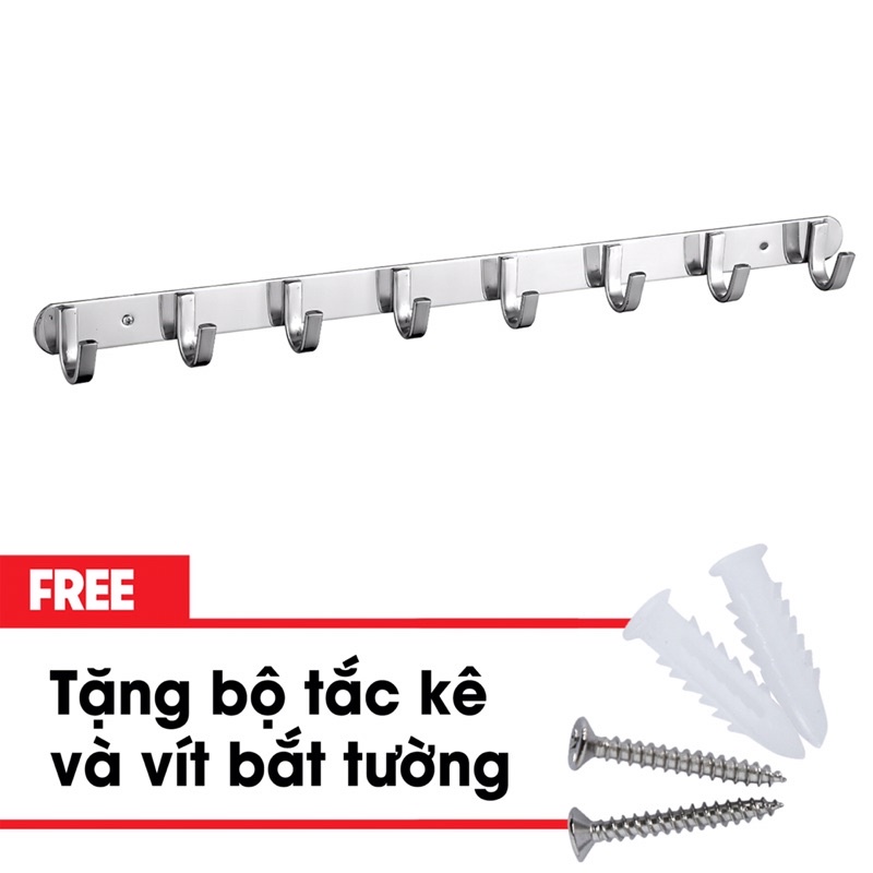 Móc quần áo dẹp inox - hàng dày, móc treo chìa khoá, áo mưa mũ nón bảo hiểm..