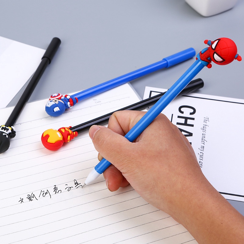 Bút Mực Gel Ngòi 0.5mm Hình Siêu Anh Hùng
