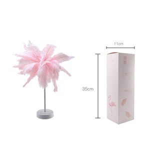 ĐÈN LED LÔNG VŨ ĐỂ BÀN - Ảnh thật [CMART_GIA DỤNG TIỆN ÍCH]
