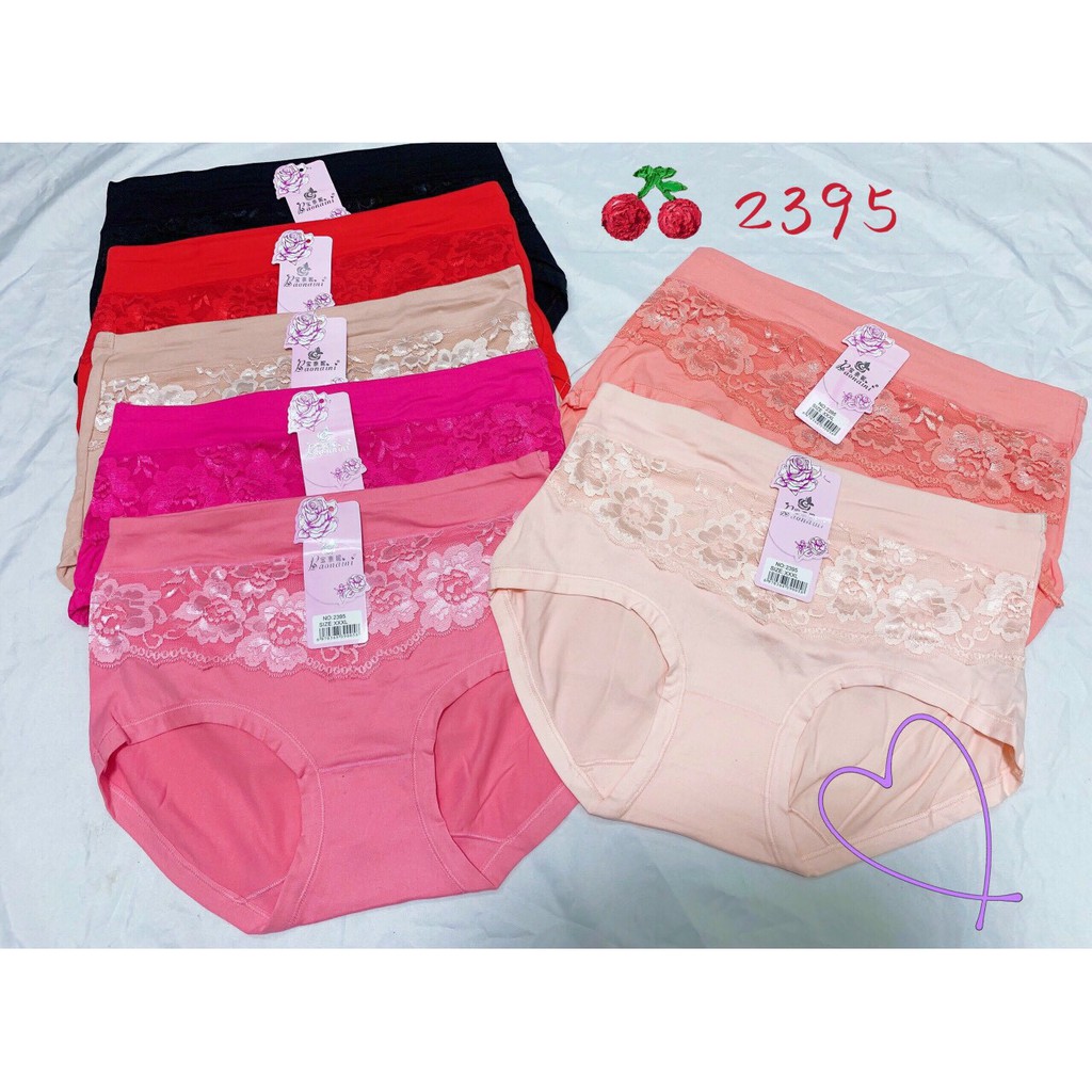 Combo 10 quần lót nữ cotton form to 60-75kg