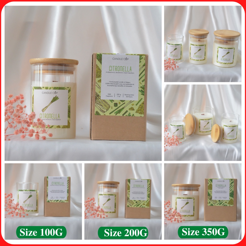 Nến thơm phòng AGAYA candle cup - Thành phần thiên nhiên an toàn cho người sử dung