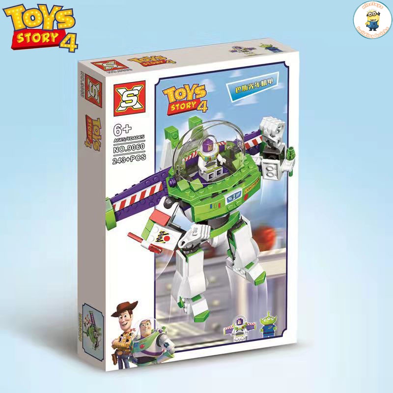 Đồ Chơi Lắp Ráp Kiểu LEGO Toys Story Phi Hành Gia Astronaut Buzz Lightyear Mecha Puzzle Model 9060 Với 243+ Mảnh Ghép