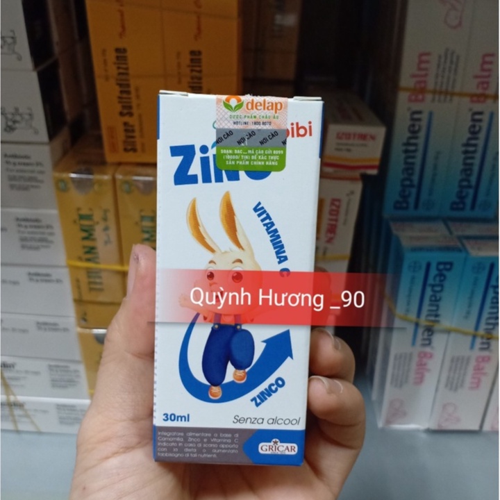 Siro kẽm SMARTBIBI ZINC 30ml giúp bổ sung kẽm và vitamin c cho bé yêu