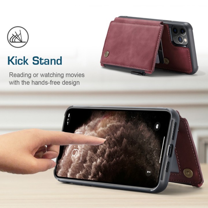 Ốp Lưng Da Kèm Ví cho iPhone 7/8/X/XS/XR/XSMax/11/11Pro/11Max/12/12Pro/12Max/13/13Pro/13Max - Mã TZAH532