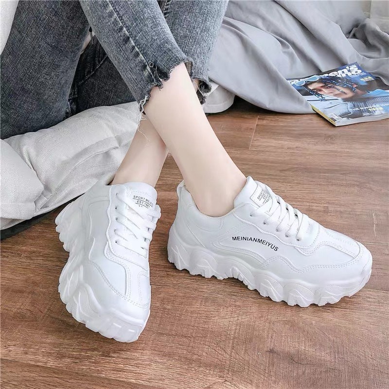 Giày thể thao nữ giá rẻ/giày đế độn/giày đế răng cưa/giày đang hot/giày sneaker