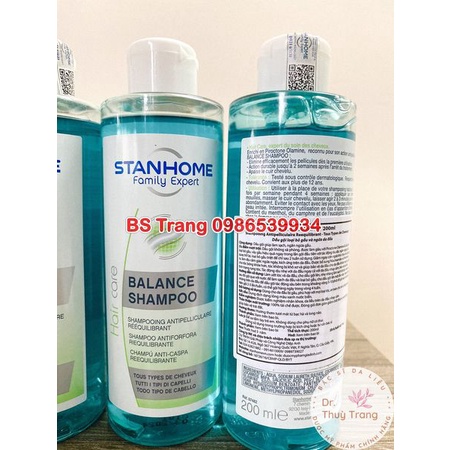 [TEM CHÍNH HÃNG] Dầu gội giảm gàu Stanhome Family Expert balance shampoo 200ml