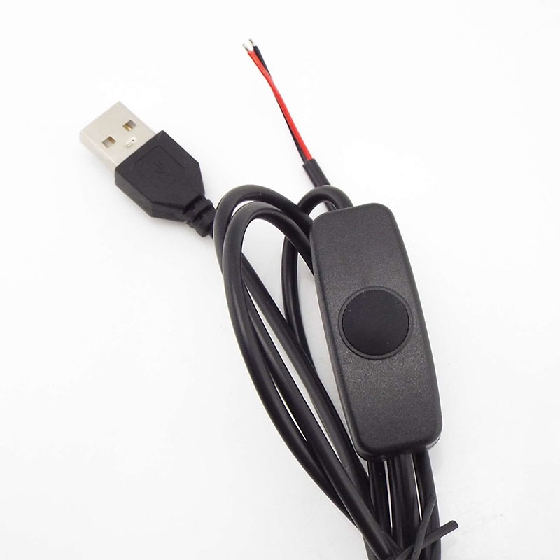 Dây Cáp Nối Dài Nguồn DC 5V USB 501 303 304 on / off 2Pin Cho Quạt Đèn LED VNK2