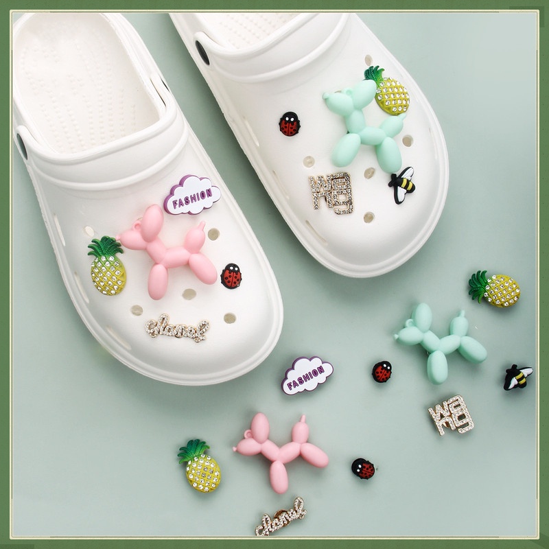 Phụ Kiện Khóa Giày Crocs Hình Chú Chó 3D Dễ Thương