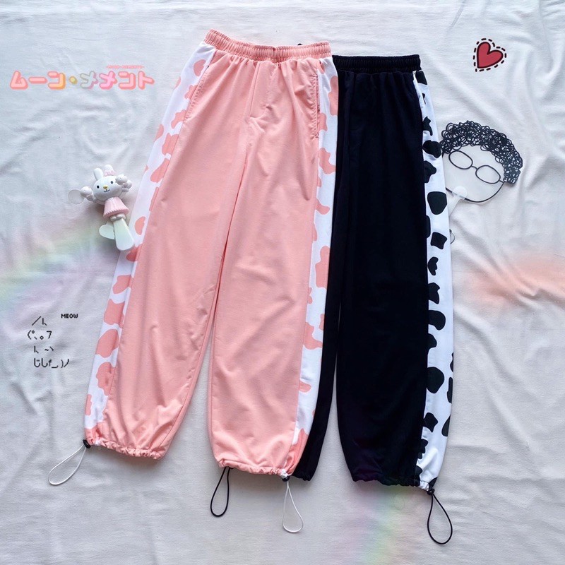 Quần Line Bò Sữa LongPant Dây Rút Ảnh_Clip Thật