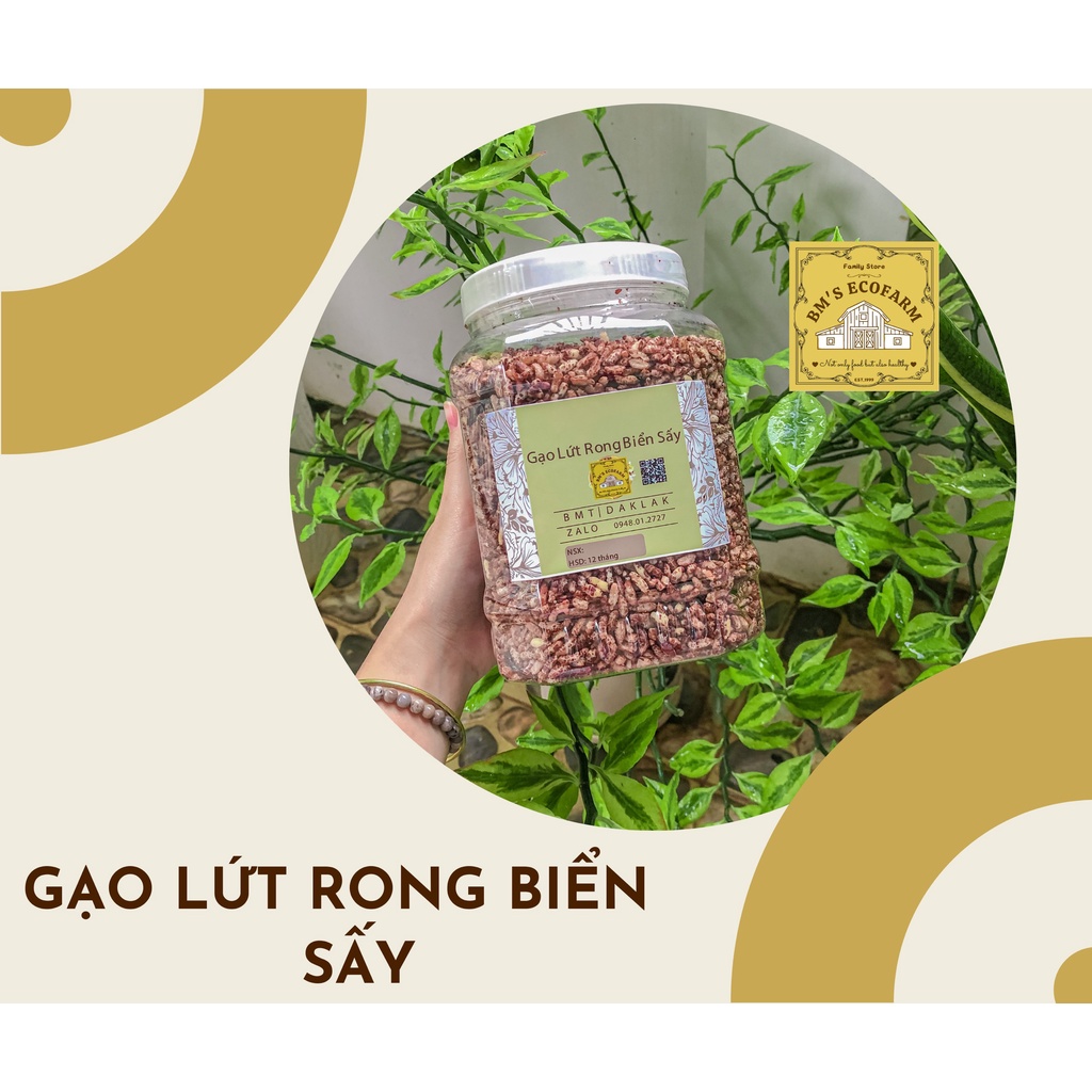 GẠO LỨT RONG BIỂN SẤY TỰ NHIÊN BM'S ECOFARM 500G