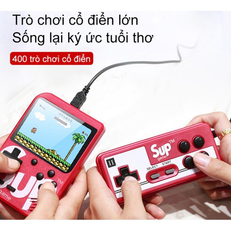 Máy chơi game đôi Sup 1+1 300-400 game - Tặng kèm tay game