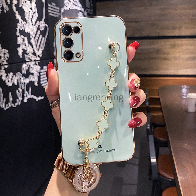Ốp lưng OPPO RENO 5 PRO OPPO RENO 4 Ốp Điện Thoại Silicon Mềm Chống Sốc Kèm Dây Đeo Cho OPPO RENO 5 PRO OPPO RENO 4