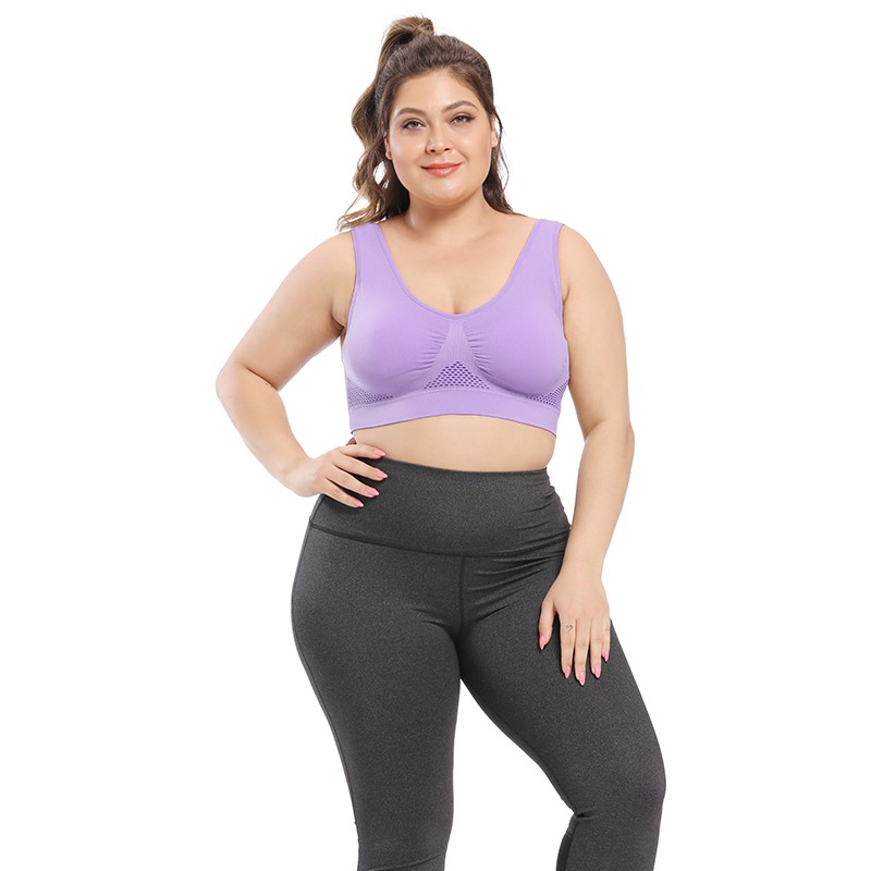 Áo ngực thể thao thoáng khí không gọng co giãn size S-6XL