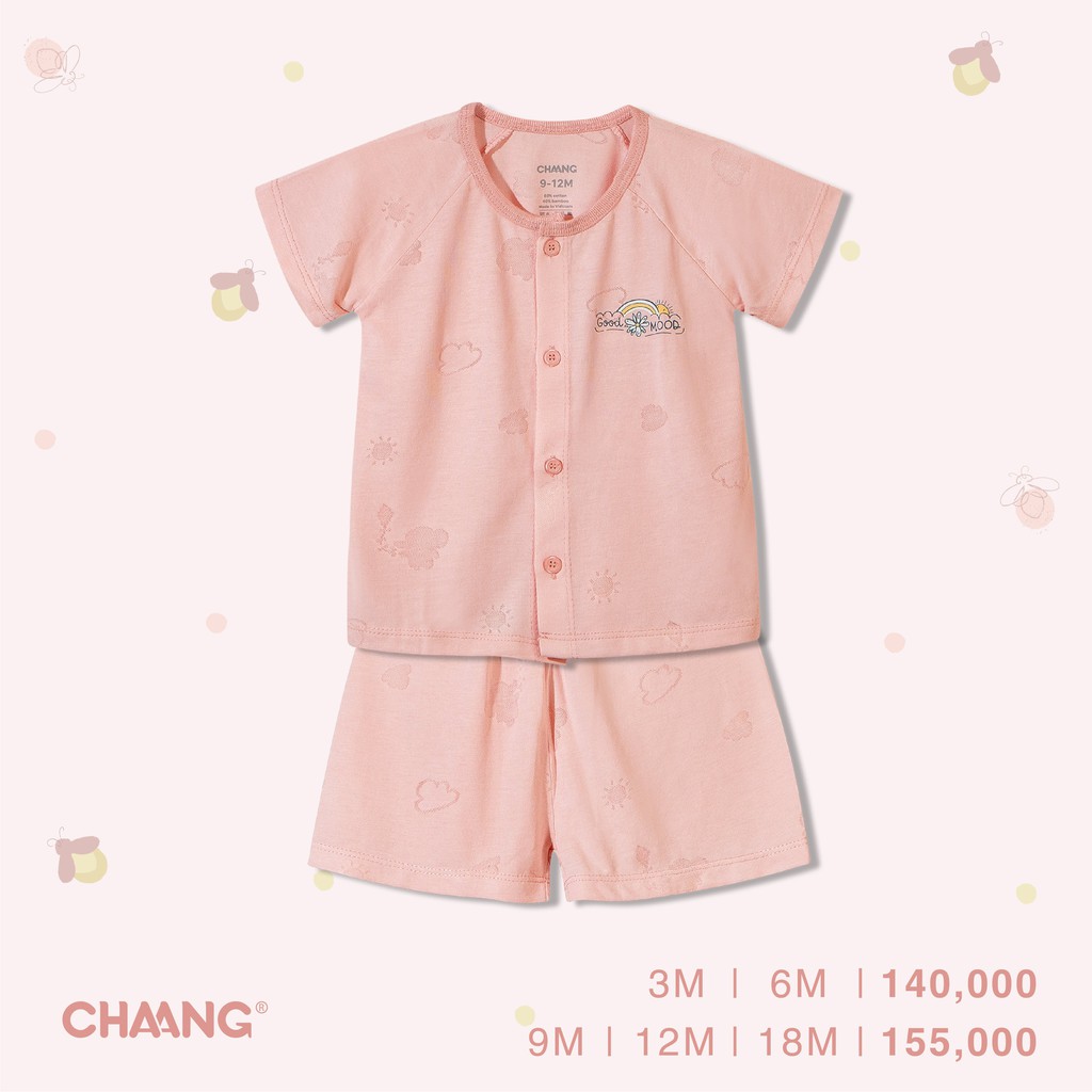 [CHAANG] Bộ cúc giữa hãng Chaang, BST Chaang Lake 2021, quần áo trẻ em Chaang cotton an toàn cho bé