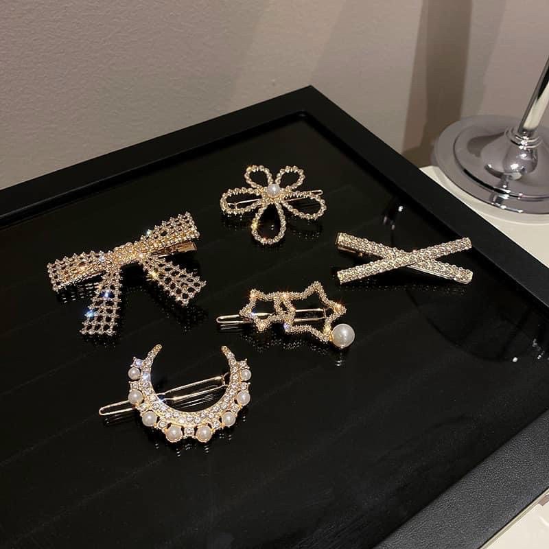 Sét cặp 5 chiếc nơ trăng sao