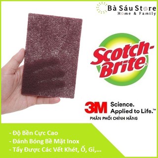 [Cước Cọ Rửa] Scotch Brite mạnh hơn inox 3M 7447 - Ba Sau Store