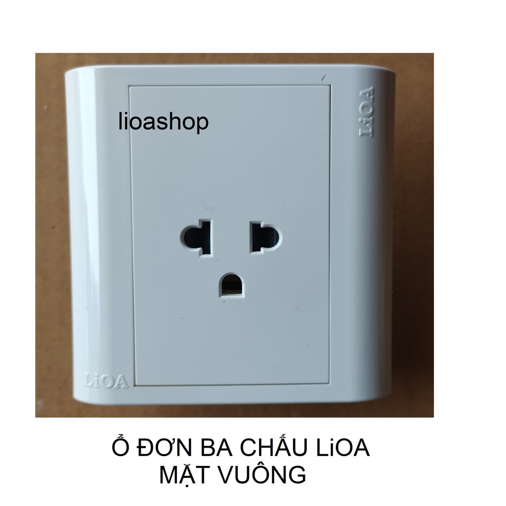 Ổ ĐƠN 3 CHẤU LiOA MẶT VUÔNG.