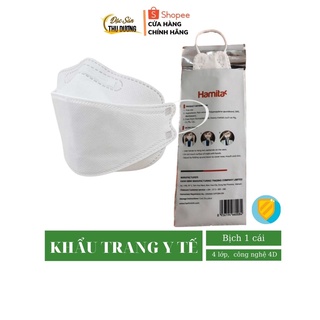 Khẩu trang y tế cao cấp 4D Hamita _ ISO13485, CE, FDA - Có thể giặt để tái sử dụng