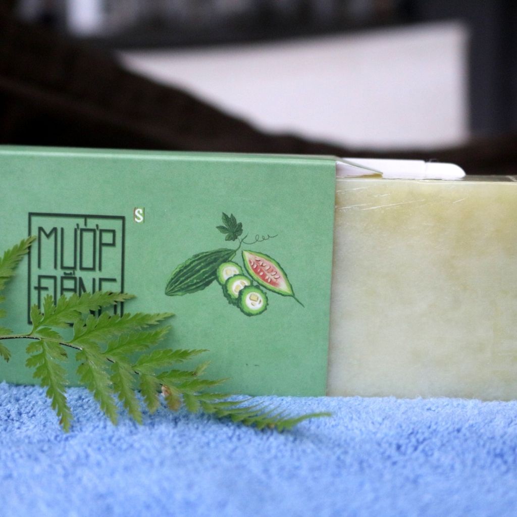 Xà bông nghệ mật ong- Xà phòng mướp đắng, khổ qua giảm mụn, giảm thâm, dưỡng da (100gr)