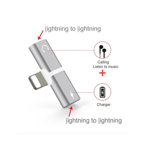 Đầu chuyển đổi chia cổng sạc và tai nghe cho các sản phẩm Apple