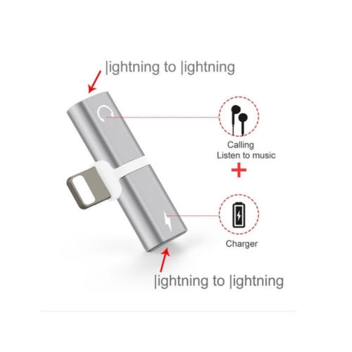 Cáp sạc lightning chia cổng sạc/tai nghe 2 trong 1 cho điện thoại iPhone