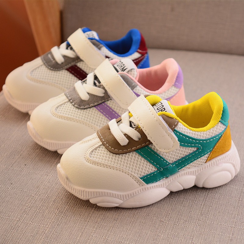 Kids Baby Running Shoes Boy Girls Fashion Sport Breathable Mesh Shoes