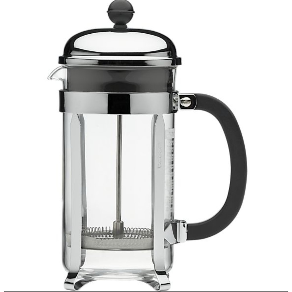 Bình Pha Cafe Kiểu Pháp 350ml (Bạc) - Bình pha cà phê french press - Dùng để pha trà hay cà phê