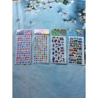 sticker,hình dán trang trí nhiều hình đủ size lựa chọn (1 tập ) [VPP Nam Ngân]