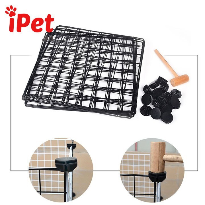 Combo Lưới Ghép Chuồng Quây Thú Cưng Chó Mèo ( tặng chốt ) - Combo 2x2 - iPet Shop
