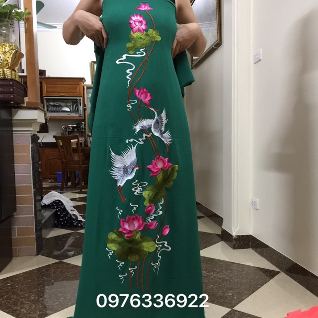 Vải áo dài thêu