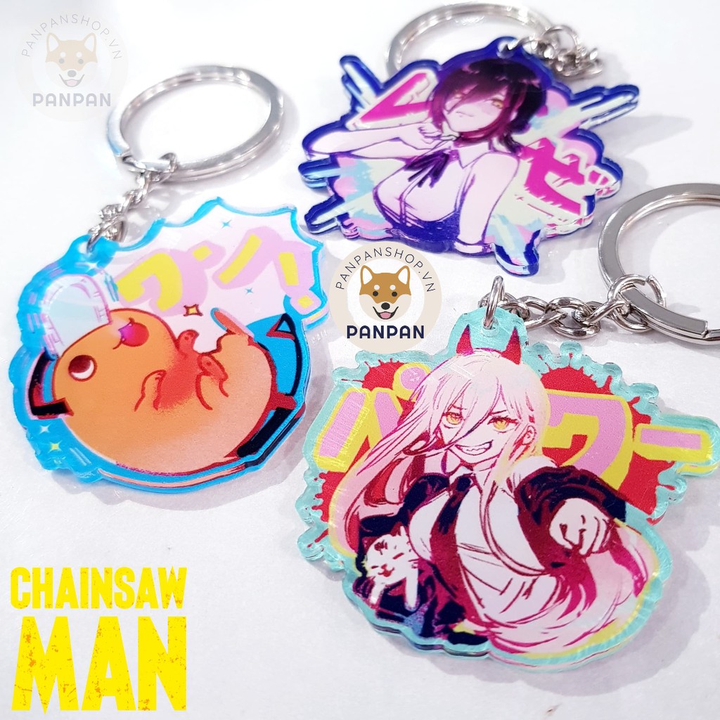 Móc khóa Anime DELUXE Chainsaw Man 7 nhân vật (6cm) Power, Denji, Reze, Makima