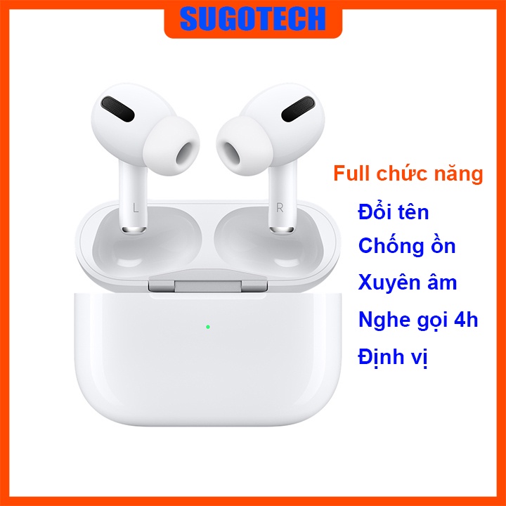 Tai nghe bluetooth, tai nghe không dây phiên bản Pro âm thanh cực đỉnh đổi tên, định vị, chống ồn cho cả IOS/Android