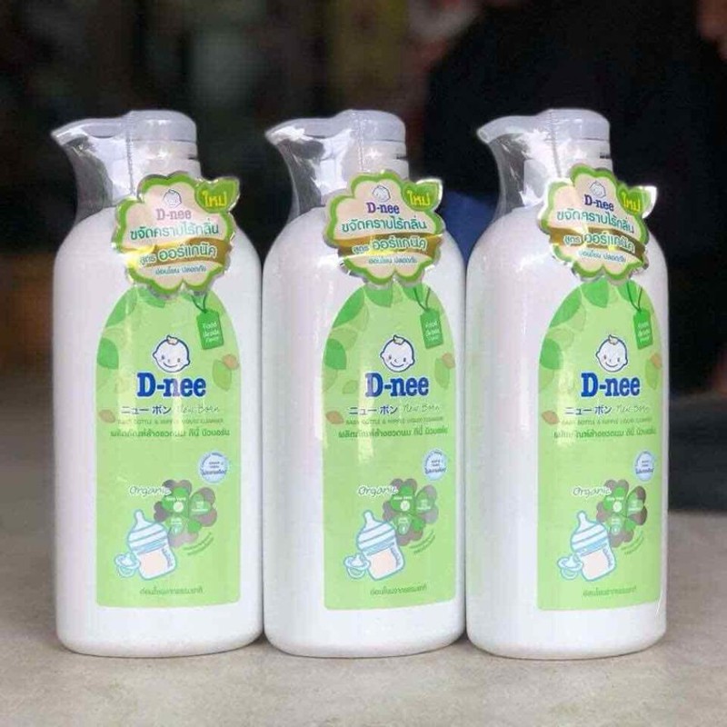 Nước rửa bình sữa Dnee Organic 630ml - Mẫu Mới 2019