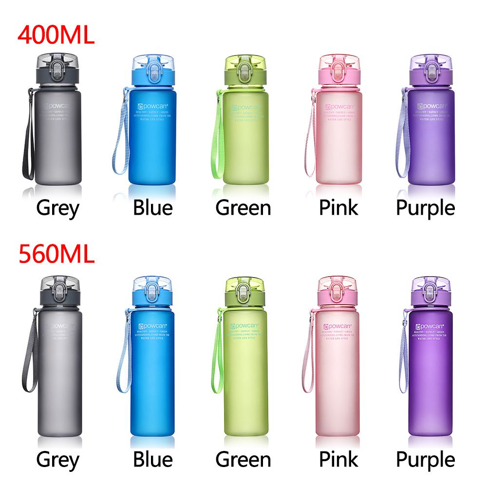 Bình Nước Thể Thao Di Động Chống Rò Rỉ Nhiều Màu Mới 560ml 400ml