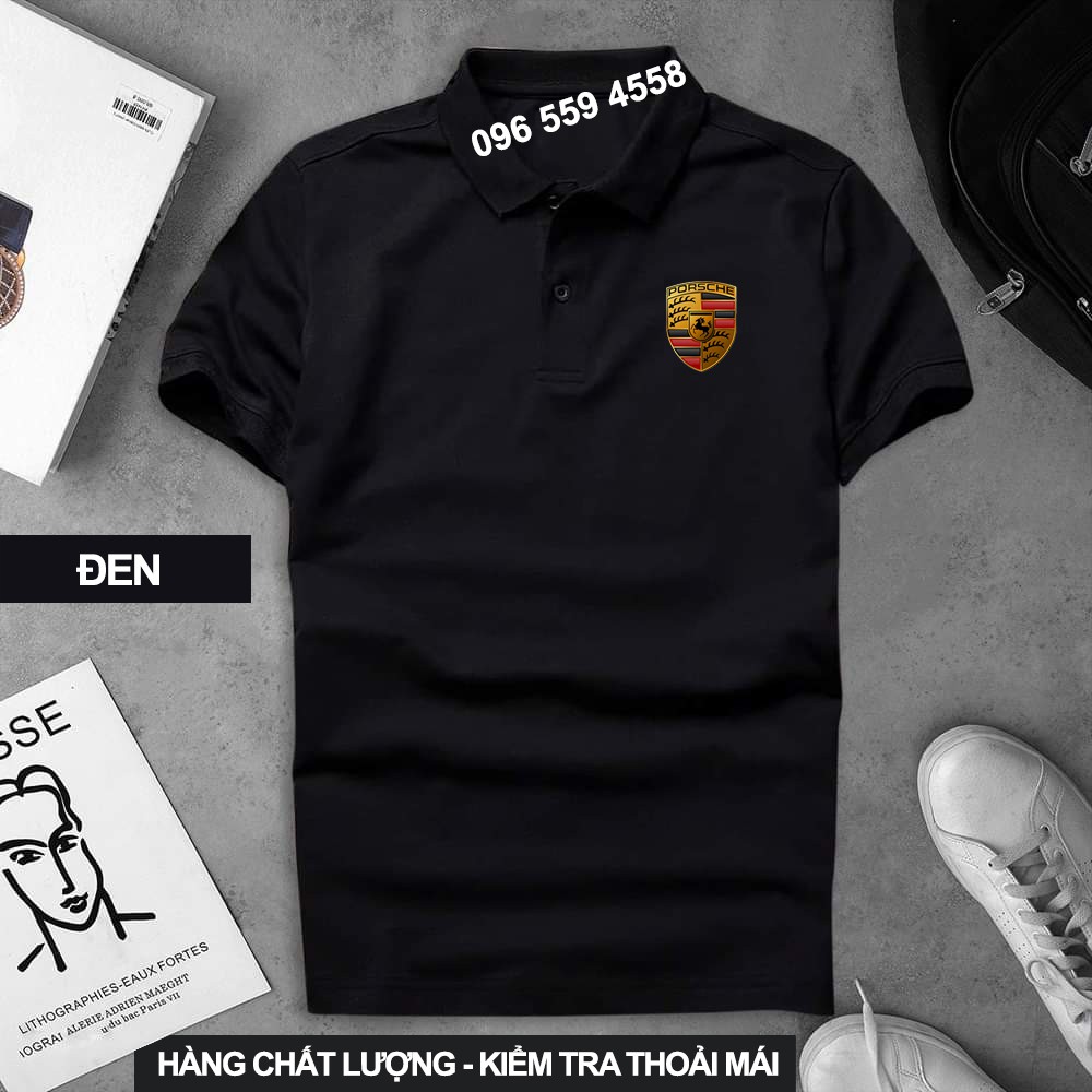 Áo thun Polo Porsche Cao Cấp - Polo có cổ Logo Hãng Xe Ô tô nhiều màu sang trọng, lịch lãm, đẳng cấp, thời trang | BigBuy360 - bigbuy360.vn