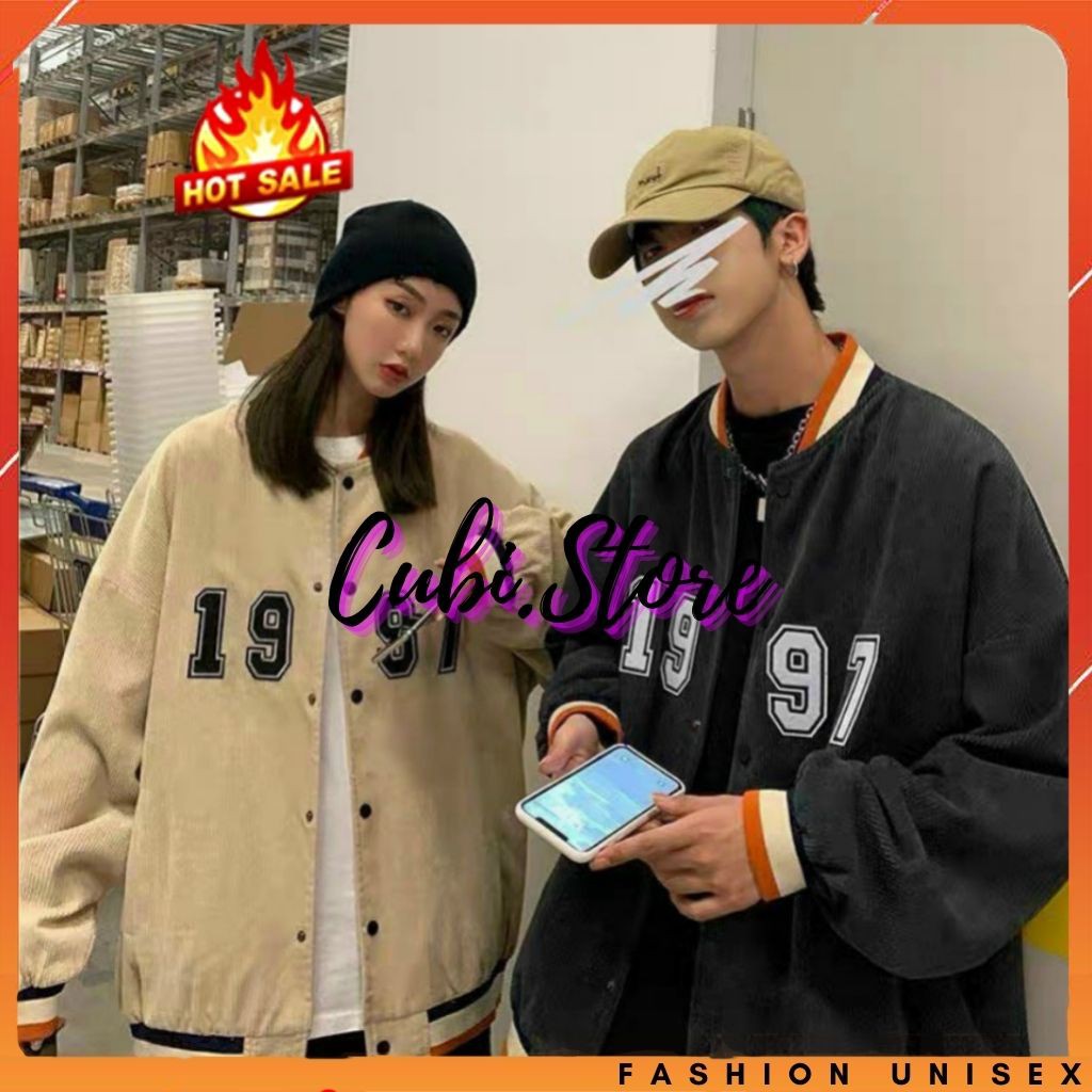 [DEAL] Áo Khoác Kaki Nam Nữ Unisex - Áo Jacket Bombers 1997 Vải Nhung Siêu Hot (KK026) | BigBuy360 - bigbuy360.vn