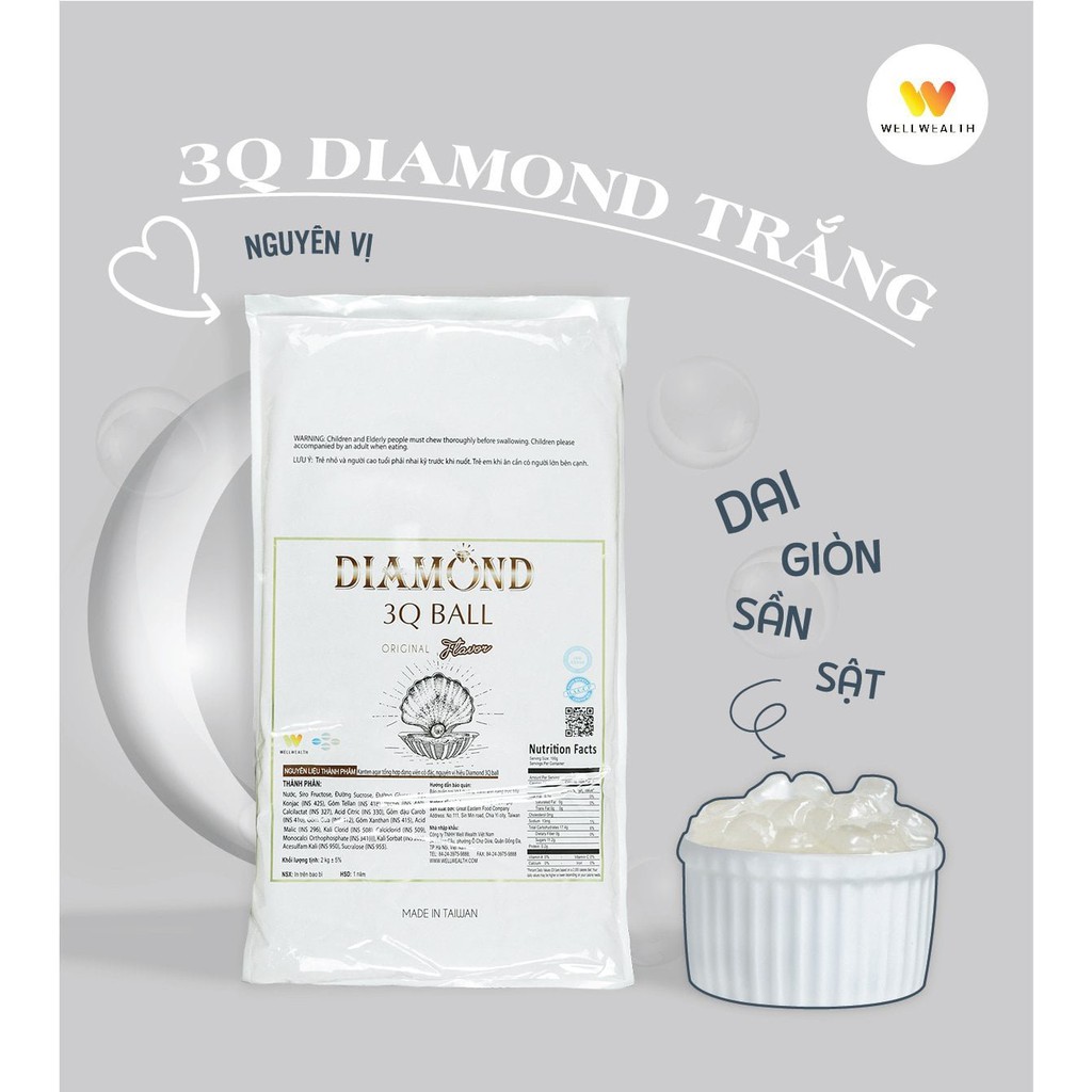 Trân châu 3Q trắng giòn  - 3Q Diamond