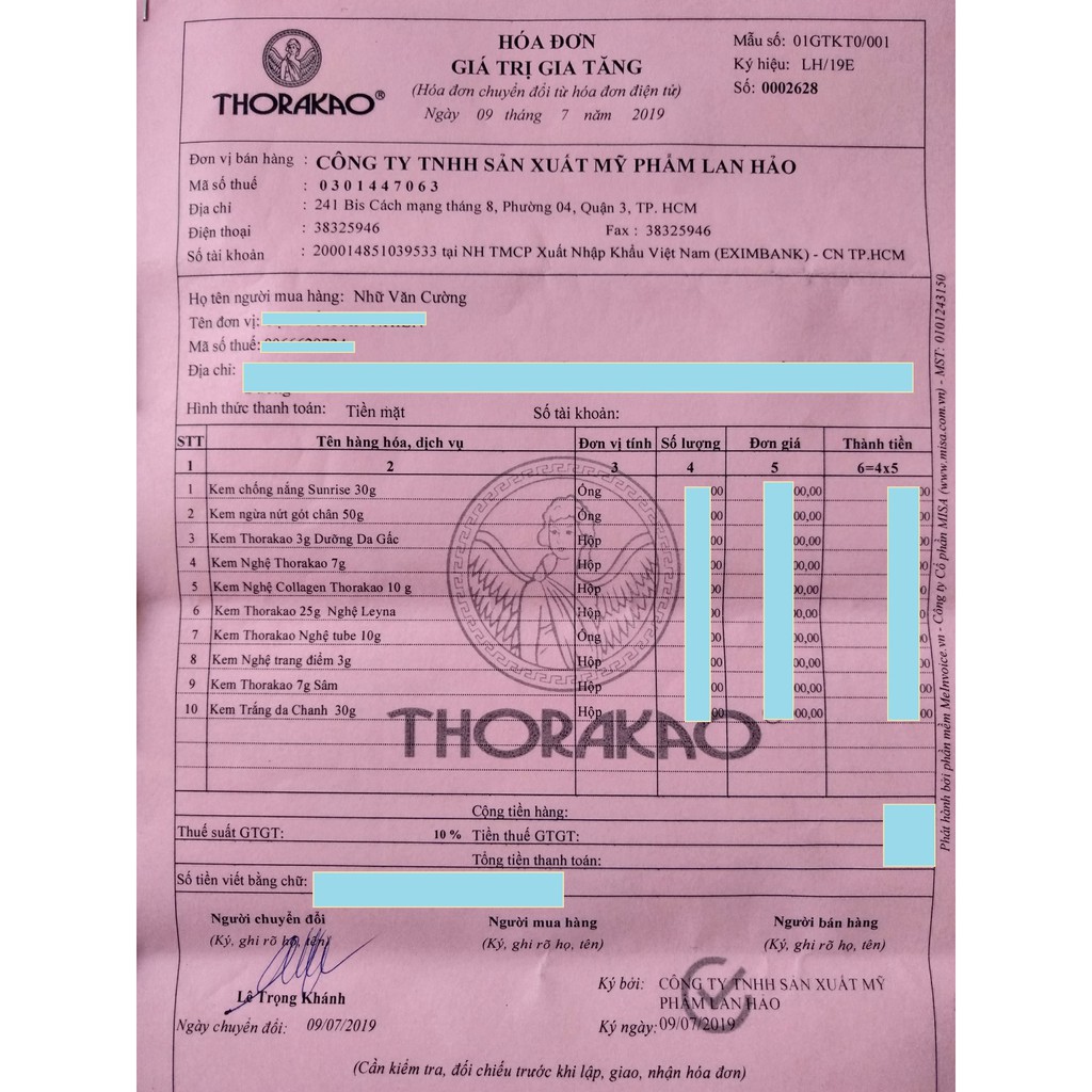 THORAKAO KEM NGHỆ (TUBE) 10G