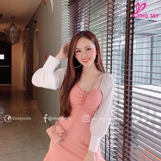 Đầm phối voan