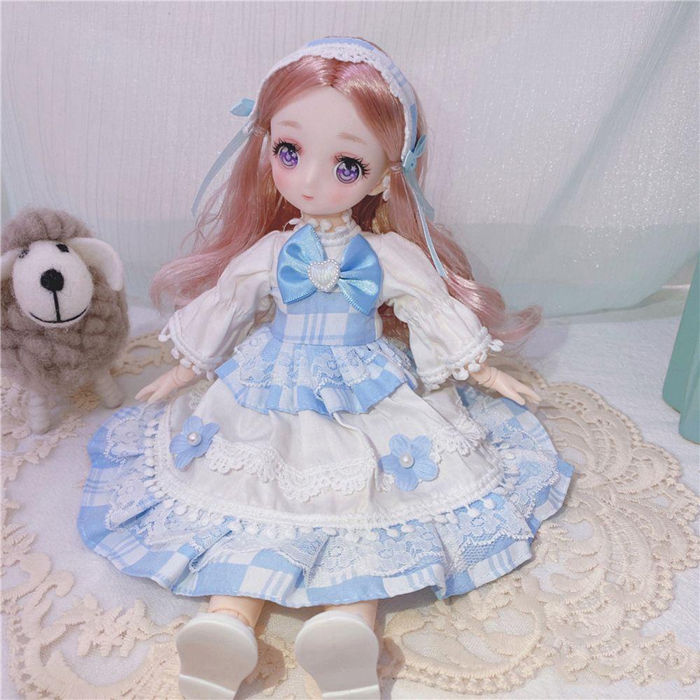 Búp Bê Đồ Chơi Có Khớp Nối Hai Chiều Phong Cách Anime Màu Cầu Vồng Cho Bé Gái