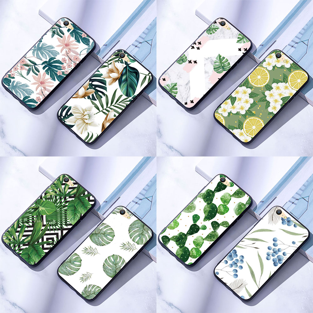 Ốp Điện Thoại Silicon Mềm In Hình Cây Lá Cho Oppo A37 / A39 / A57 / A59 / A71 / A73 / A83 / A1 / F1S