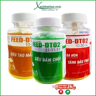 Combo Bộ Ba Phân NPK Kích Chồi - Kích Hoa - Dưỡng Hoa Và Chống Rụng Trái DT02
