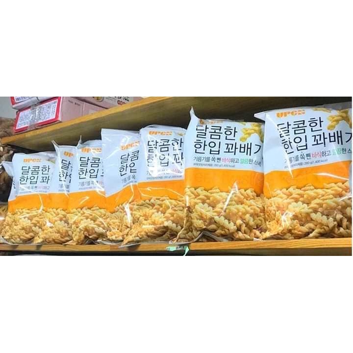 Quẩy xoắn Hàn quốc gói 280g date 12 tháng.