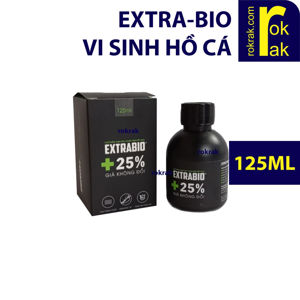 Extra Bio 125ml Extrabio vi sinh tươi cho lọc hồ thủy sinh cá cảnh