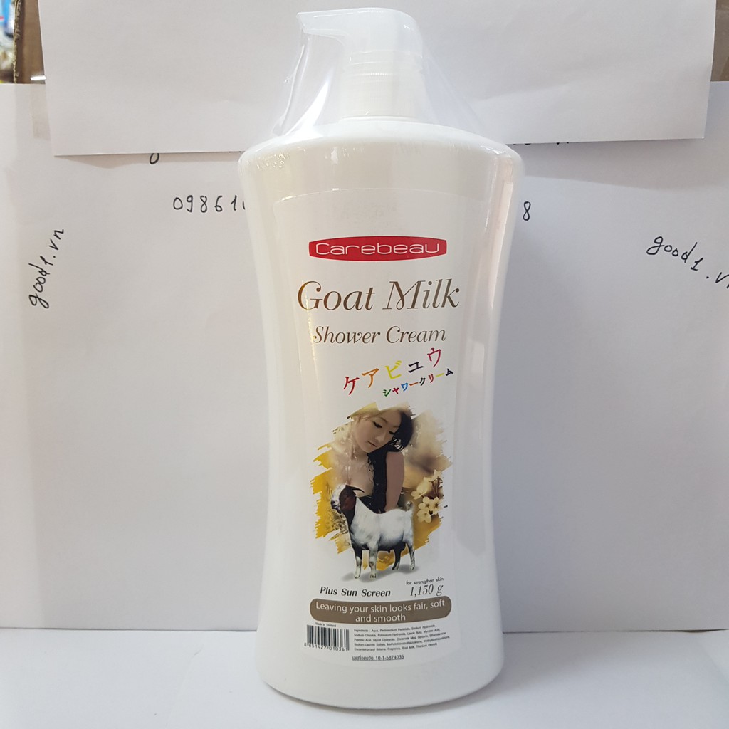 Sữa Tắm Tinh Chất Sữa Dê Goat Milk Carebeau Thái Lan 1150ml