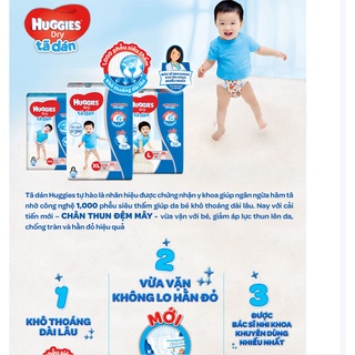 (Tặng 10 miếng tã ) Tã dán huggies M76 miếng ---mẫu kén con tằm