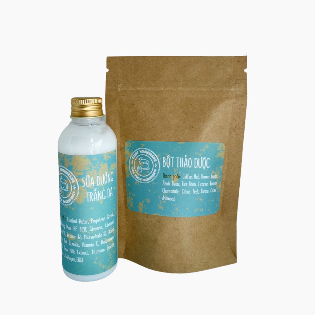 Thảo Dược Xoá Thâm Cơ Thể WHITENING SKIN HERB handmade By GUBY HOMEMADE | BigBuy360 - bigbuy360.vn