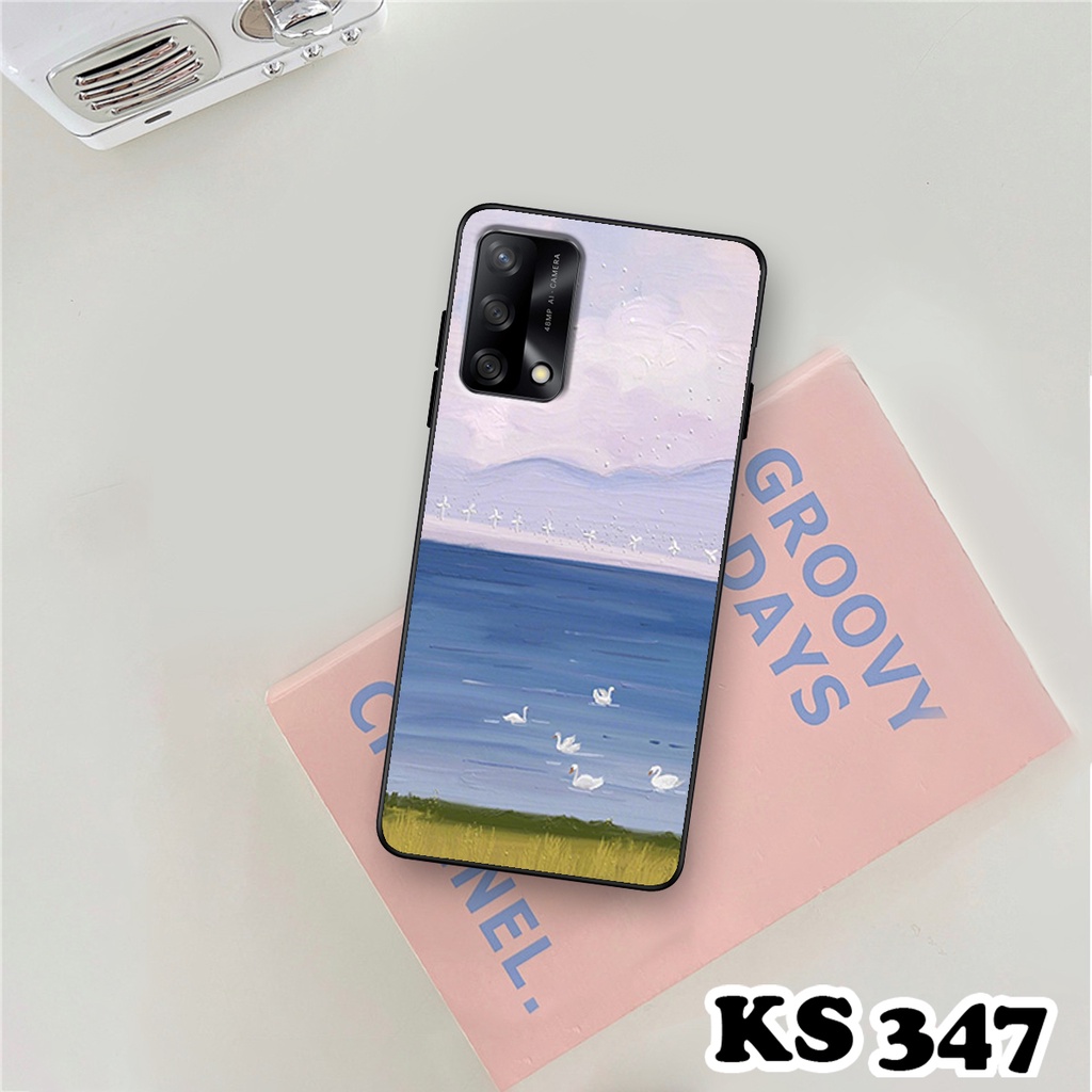 Ốp lưng Oppo A74 - Oppo A74 5G - Ốp in hình Cánh đồng hoa - Chất liệu TPU siêu bền