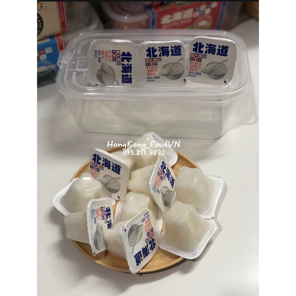 (SALE Sỉ/L) Sữa Chua Thạch Hoa Quả - Xô 15 Cái | Ăn vặt Hongkong Food
