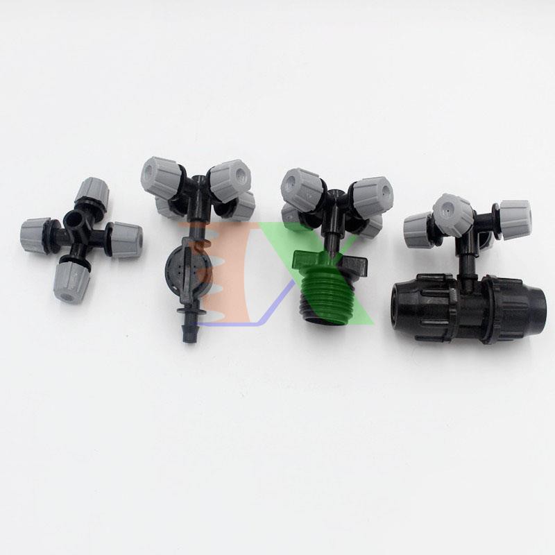 Béc tưới phun sương MT-309D 8 lit / h, Đầu phun sương Kèm phụ kiện + chặn áp 4/7mm